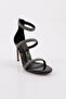 2001 Women's Embroidered Ankle Tie Heeled Shoes - 2