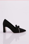 Black Scuba Women's Heeled Shoes - 451212821