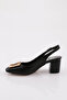 A15 Women's V Buckle Open Back Heeled Shoes - 3