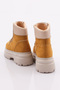 Btz01 Women's Lace-Up Boots Mustard - 3