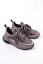 023-1 Women's Lace-Up Back Point Patterned Sports Shoes - 2