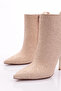 Women's Heeled Boots Gold Glitter 91293557 - 4