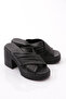 Black Heeled Slippers - Women 6103222 - 2