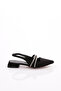 Women's Stone Embroidered Sandals Black Nubuck 1253378