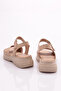 Women's Ankle Strap Sandals Beige Genuine Leather 4793243 - 3