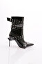 5285 Women's Hole Belt Detailed Heeled Boots