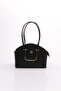Arm500 Women's Oval Bag with Metal Accessories
