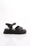 Women's Sandals Black Genuine Leather 27263294