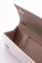 Silver Satin Women's Evening Dress Clutch Bag - 5