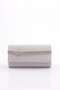 Silver Satin Women's Evening Dress Clutch Bag