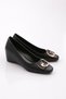 24309 Women's Wedge Heeled Shoes with Metal Accessories - 2