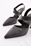 Women's Ankle Wrap Heeled Shoes Platinum Crocodile 21233534 - 4