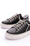 Women's Stone Rope Lace-Up Sneaker Shoes Black Mirror 35862682 - 4