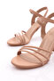 923 Women's Striped Heeled Shoes - 4
