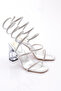 2024 Women's String Ankle Wrap Heeled Evening Dress Shoes - 2