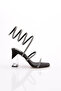 2024 Women's String Ankle Wrap Heeled Evening Dress Shoes