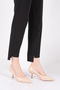 340-1 Women's Pointed Toe Low-cut Heeled Shoes - 5