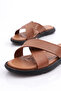 Genuine Leather Comfort Comfortable Sole Men's Slippers 826 - 4