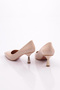 340-1 Women's Pointed Toe Low-cut Heeled Shoes - 3