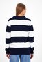 Women's Striped Striped Comfort V Polo Neck Knitwear - 5