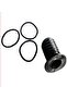 Black Cool Hair Ponytail Hair Making Apparatus 3 Pieces Rubber Buckle Set - 2