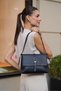 Black Women's Merry Gold Buckle Detailed Hand and Shoulder Bag