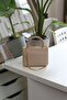 Women's Nude Handle Chain Detailed Hand & Shoulder Bag - 2