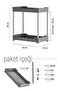 2-Tier Grey Organizer - Detergent Rack for Kitchen, Bathroom, Closet and Countertop - 7