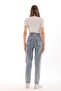 Pregnancy Stretchy Belly-Banded Adjustable-Waist Mom Fit Jeans Blue - 6