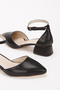 Women's Casual Closed Back Short Heeled Shoes - 3