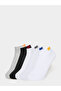 Pack of 5 - Contrast Accent Ankle Socks