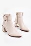 Chily Guaranteed Women's Boots with Belt and Buckle Detail and Thick Heel - 4