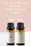 Anti-Aging 2-in-1 Advantageous Care Package, Geranium and Frankincense Essential Oil, Pure Aromatherapy Oils 20ml