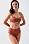 Unpadded Bra Panty Set C14163 Tile - 2