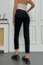 By-2132 Black Lycra Mom Jean High Waist Jeans Skinny Leg Denim Pants - 4