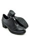 Brittany Black Genuine Leather Casual Heeled Shoes - 4