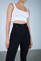 By-2310 Black Colorfast Mom Jean Women's Boyfriend High Waist Power Lycra Jeans Narrow Leg Denim Trousers - 2