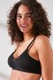 C11420 Women's Modal Cotton Bra Black - 4