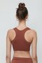 C14001 Seamless Sports Bustier Brown - 3