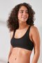 C11424 Women's Modal Cotton Sports Bustier Black - 3