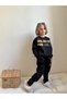 Yigit Boutique Printed Boy Set with Text Characters - 3