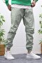 Men's Jagger Pants Parachute Fabric Water-Repellent Windproof with Knee Detail - 4