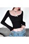 Lolita Y2K Harajuku Pink Bow Detail Back Lace-Up Crop Blouse