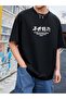 Unisex Oversize T-shirt Snake Back Print Black - 5