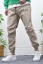 Men's Jagger Pants Parachute Fabric Water-Repellent Windproof with Knee Detail