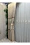 Star 2027 Gold Detailled 1/3 Fine Plied Tulle Curtain Apm - 3