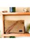Women's Handmade Star Patterned Straw Color Clutch Portfolio Bag - 3