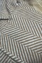 Camel Cream Color Fish Back Patterned Oversize Standard Size Lined Short Coat - 5