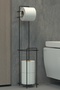 Metal Toilet Paper - Wc Paper Holder, Hanger and Holder with Refills