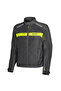 SCIROCCO COAT BLACK-NEON YELLOW